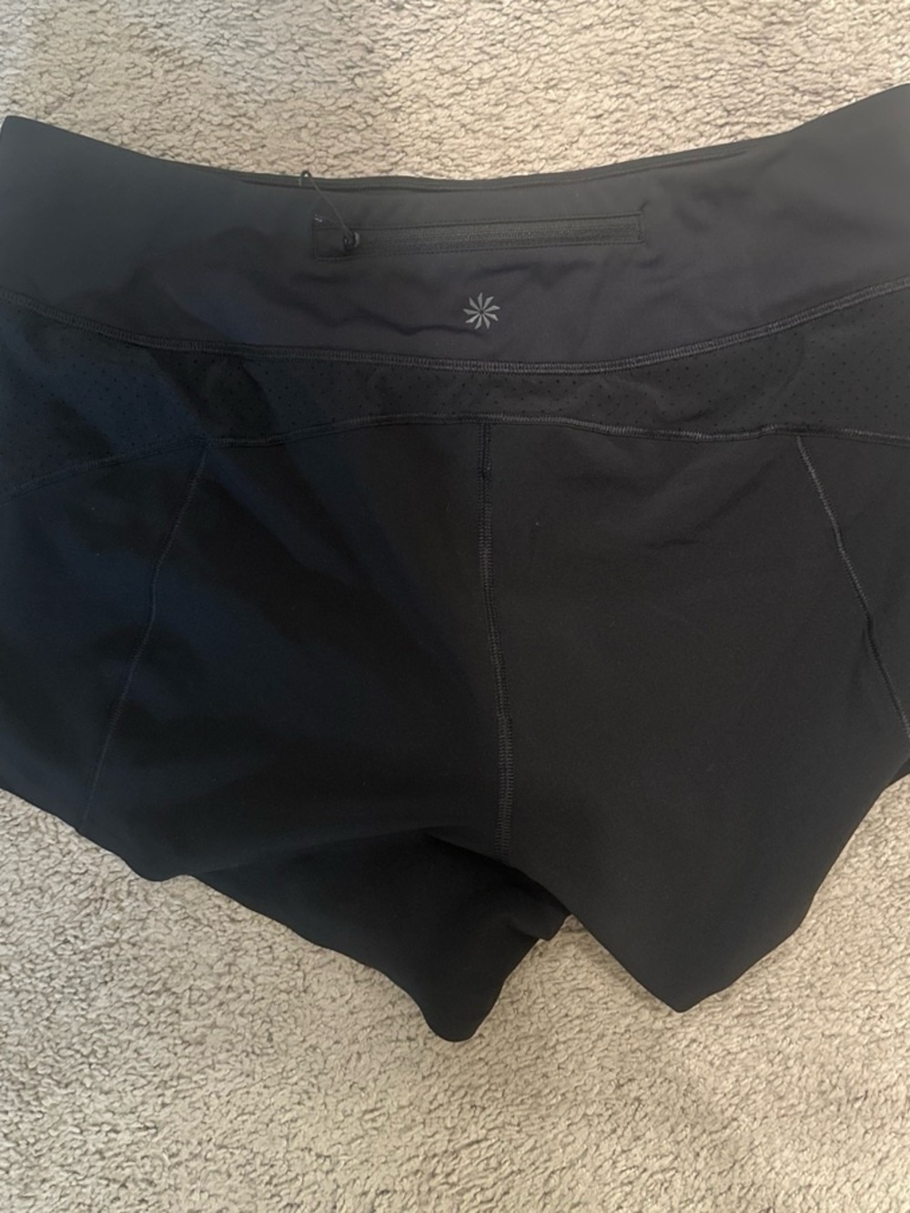 Athleta Black High-Waist Athletic Shorts